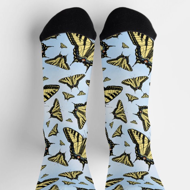 Südwest Gelbes Frack Butterfets Blue Sky Socken (Oben)