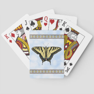 Südwest-Gelbes Frack Butterfly Blue Sky Spielkarten