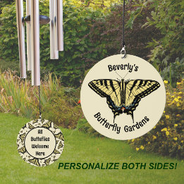 Südwest-Gelbes Frack Butterfly Custom Windspiel