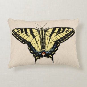 Südwest-Gelbes Frack Butterfly Dekokissen
