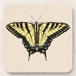 Südwest-Gelbes Frack Butterfly Getränkeuntersetzer