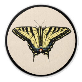 Südwest-Gelbes Frack Butterfly Keramikknauf