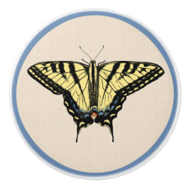 Südwest-Gelbes Frack Butterfly Keramikknauf