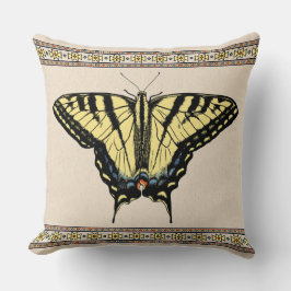 Südwest-Gelbes Frack Butterfly Kissen