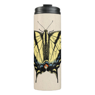 Südwest-Gelbes Frack Butterfly Thermosbecher