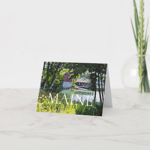 Südwest-Hafen Maine Dankeskarte