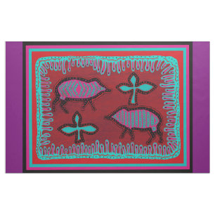 Südwest-Javelinas Buntes Designer-Stoff Stoff