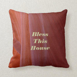 Südwest-Kissen Bless Dieses Haus Platz Kissen
