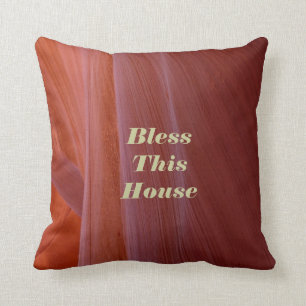 Südwest-Kissen Bless Dieses Haus Platz Kissen