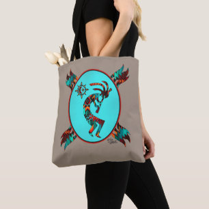 Südwest Kokopelli und Sun Tote Bag Tasche
