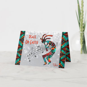 Südwest-Kokopelli-Weihnachtskarte Feiertagskarte