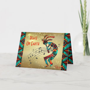 Südwest Kokopelli Weihnachtskarte Feiertagskarte