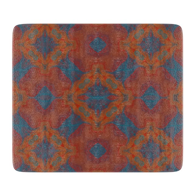 Südwest Mandala Schneidebrett (Vorderseite)