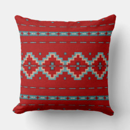 Südwest Mesas Red & Turquoise 20in Kissen
