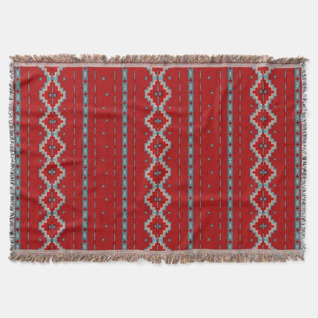 Südwest Mesas Red & Turquoise Decke (Vorderseite)
