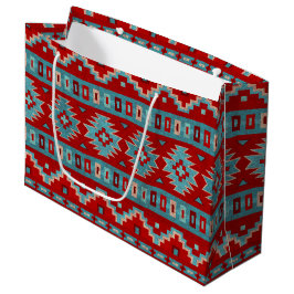 Südwest Mesas Türkis & Rot Große Geschenktüte