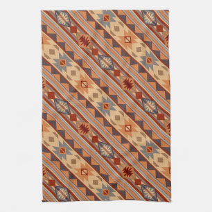 Südwest Muster Design Tan Diagonal Handtuch
