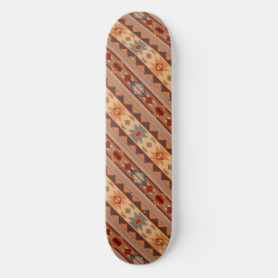 Südwest Muster Design Tan Skateboard