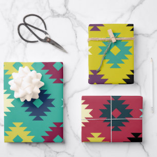 Südwest-Muster Geschenkpapier Set