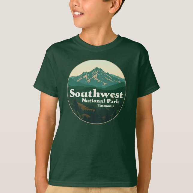 Südwest-Nationalpark Tasmania T-Shirt (Vorderseite)