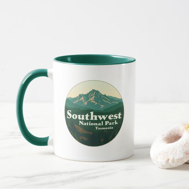 Südwest-Nationalpark Tasmania Tasse (Mit Donut)