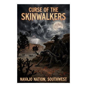 Südwest-Navajo-Nation-Dunkle-Volkskunde-Horror-Kun Poster