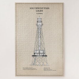 Südwest Pass Lighthouse - Louisiana - SBD