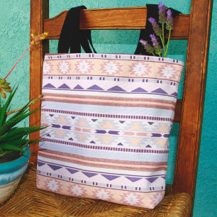 Südwest Peach Tribal Muster Tasche