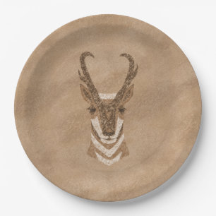 Südwest Pronghorn Antelope Face Paper Teller