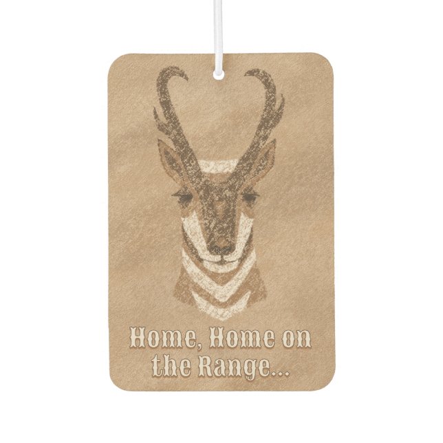Südwest-Pronghorn Antelope Head Personalisiert Autolufterfrischer (Vorderseite)