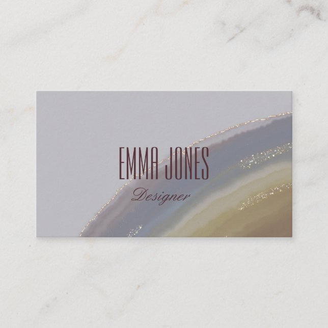 Südwest Rainbow Agate Visitenkarte (Vorderseite)