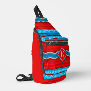 Südwest River Canyon Red Turquoise Personalisiert Crossbody Bag