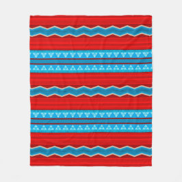 Südwest River Canyon Red und Turquoise Medium Fleecedecke