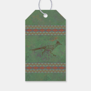 Südwest Roadrunner Bird Sagebrush Green Geschenkanhänger