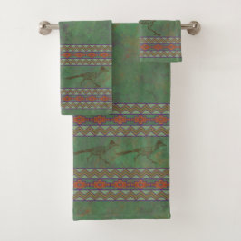 Südwest Roadrunner Sagebrush Green Badhandtuch Set