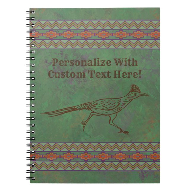 Südwest Roadrunner Sagebrush Green Notizblock (Vorderseite)