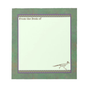 Südwest Roadrunner Sagebrush Green Notizblock