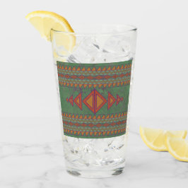Südwest-Sagebrush Green Geometric Design Glass Glas