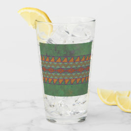 Südwest-Sagebrush Grünes geometrisches Design Glas