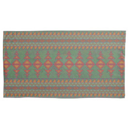 Südwest-Sagebrush Grünes geometrisches Design Kissenbezug