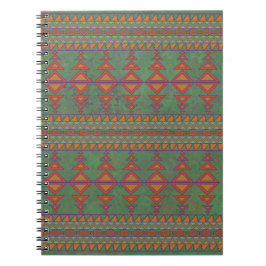 Südwest-Sagebrush Grünes geometrisches Design Notizblock