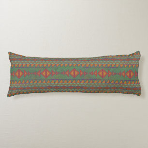 Südwest-Sagebrush Grünes geometrisches Design Seitenschläferkissen