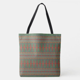 Südwest-Sagebrush Grünes geometrisches Design Tasche