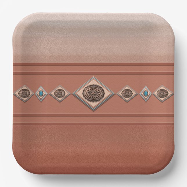 Südwest Sandstone Canyon Pappteller (Vorderseite)