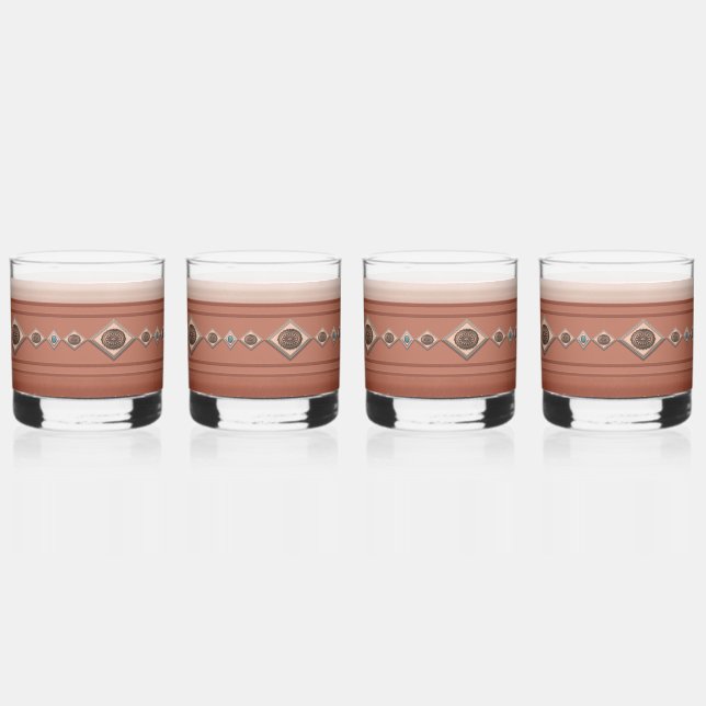 Südwest Sandstone Canyon und Conchos Whiskyglas (Vorderseite)