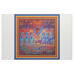 Südwest-Schamanen-Peyote-Ritual Huichol-Stoff Stoff
