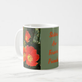 Südwest Schwestern sind Forever Bright Cactus Blum Kaffeetasse