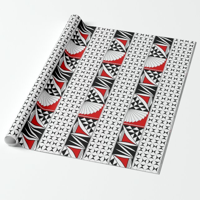 Südwest Sonnenaufgang in Red Gift Wrap Geschenkpapier (Ungerollt)