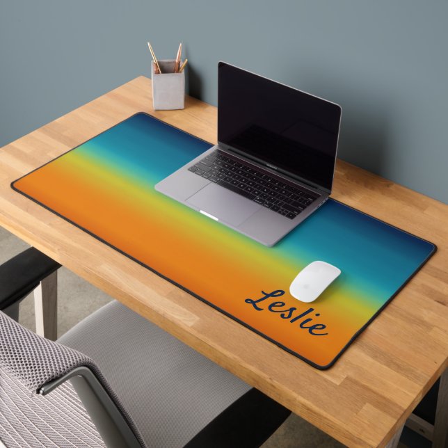 Südwest-Sonnenuntergangsfarben Personalisiert Schreibtischunterlage (Büro 2)