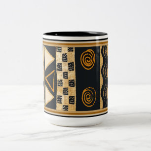Südwest-Stammesdesign der amerikanischen Ureinwohn Zweifarbige Tasse